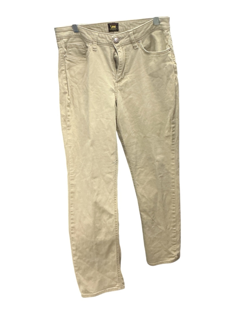 Lee Women's Light Beige Straight Leg Jeans